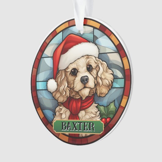 Personalisiertes Hartglas Ornament (Vorderseite)