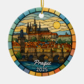 Personalisiertes Hartglas Prag, Tschechische Repub Keramik Ornament (Vorne)