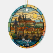 Personalisiertes Hartglas Prag, Tschechische Repub Keramik Ornament (Links)