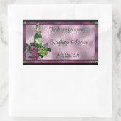 Personalisiertes Hartglas Rechteckiger Aufkleber (Tasche)