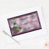 Personalisiertes Hartglas Rechteckiger Aufkleber (Umschlag)