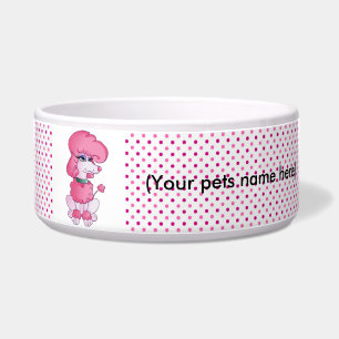 Personalisiertes Hausboot/Poodle Napf