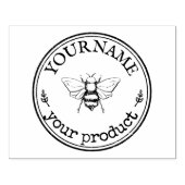 Personalisiertes, hausgemachte Bienenlogo Gummistempel (Prägung)