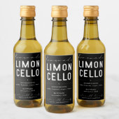 Personalisiertes hausgemachte Limoncello Flasche Weinetikett (Flaschen)