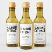 Personalisiertes, hausgemachte Mandelextraktlabel Weinetikett (Flaschen)