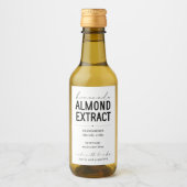 Personalisiertes, hausgemachte Mandelextraktlabel Weinetikett (Vorderseite)