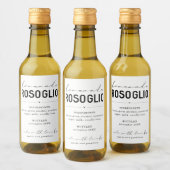 Personalisiertes hausgemachte Rosoglio-Flascheneti Weinetikett (Flaschen)