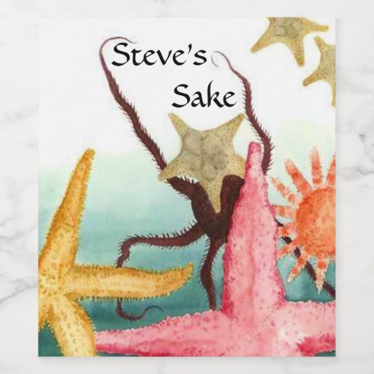 Personalisiertes hausgemachte Sake Rice Weinetikett (Einzelnes Label)