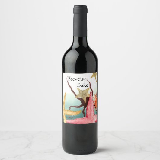 Personalisiertes hausgemachte Sake Rice Weinetikett (Vorderseite)