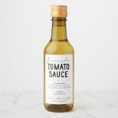 Personalisiertes hausgemachte Tomatensauce-Etikett Weinetikett (Vorderseite)