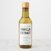 Personalisiertes, hausgemachte Vanilla Extrahieren Weinetikett (Vorderseite)