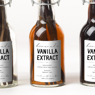 Personalisiertes, hausgemachte Vanilla Extrahieren Weinetikett