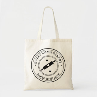 Personalisiertes hausgemachtes Bäckerei-Logo indiv Tragetasche