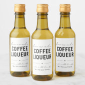Personalisiertes hausgemachtes Coffee-Liköretikett Weinetikett (Flaschen)