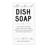 Personalisiertes, hausgemachtes Etikett für die Di (Vorne)