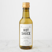 Personalisiertes hausgemachtes Hot-Sauce-Label Weinetikett (Vorderseite)