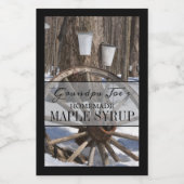 Personalisiertes hausgemachtes Sirup-Label Lebensmitteletikett (Einzelnes Label)