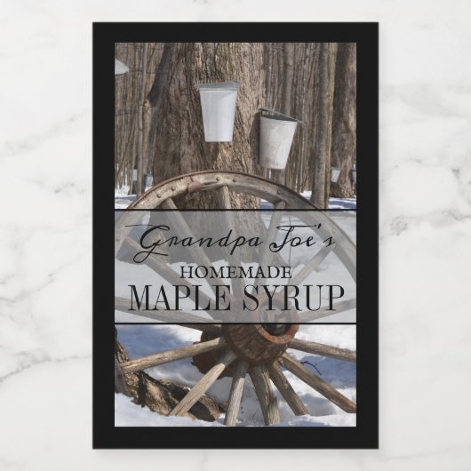 Personalisiertes hausgemachtes Sirup-Label Lebensmitteletikett (Einzelnes Label)