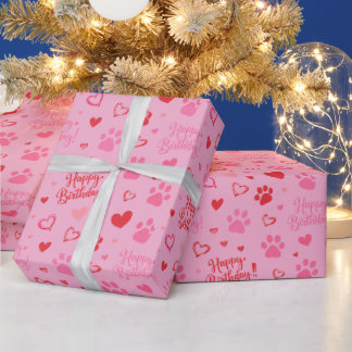 Personalisiertes Haustier Alles Gute zum Geburtsta Geschenkpapier