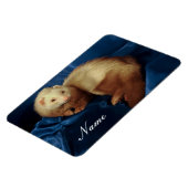 Personalisiertes Haustier Ferret Magnet (Linke Seite)