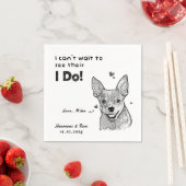 Personalisiertes Haustier Foto Danke, dass du Hoch Serviette (Beispiel)