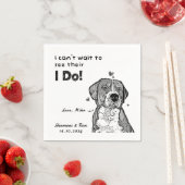 Personalisiertes Haustier Foto Danke, dass du Hoch Serviette (Beispiel)