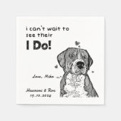 Personalisiertes Haustier Foto Danke, dass du Hoch Serviette (Vorderseite)