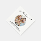 Personalisiertes Haustier Foto Danke, dass Ihr Hun Serviette (Ecke)