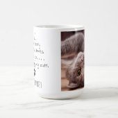 Personalisiertes Haustier Foto Funny Cat Vater Kaffeetasse (Mittel)