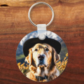 Personalisiertes Haustier Foto Hund Lover Keepake  Schlüsselanhänger (Rückseite)