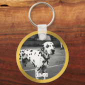 Personalisiertes Haustier Foto Hund Lover Keepake Schlüsselanhänger (Rückseite)