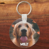 Personalisiertes Haustier Foto Hund Lover Keepake  Schlüsselanhänger (Vorderseite)