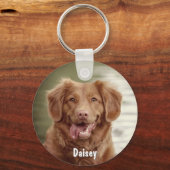 Personalisiertes Haustier Foto Hund Lover Keepake  Schlüsselanhänger (Vorderseite)