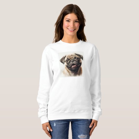 Personalisiertes Haustier Foto Hund Lover Keepake  Sweatshirt (Vorne ganz)