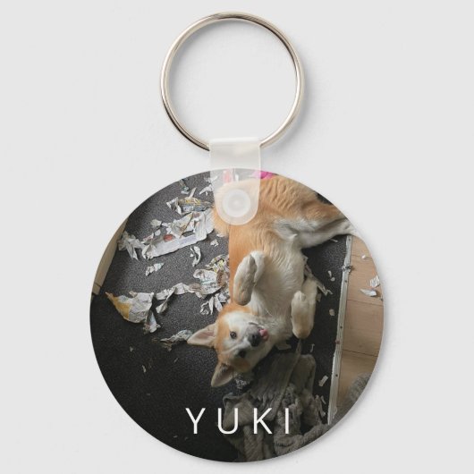 Personalisiertes Haustier Foto Hund Lover Schlüsse Schlüsselanhänger (Vorderseite)