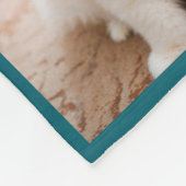 Personalisiertes Haustier-Foto-Hund- oder Katzen-G Fleecedecke (Ecke)