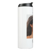 Personalisiertes Haustier Foto Hund Oma Muttertag Thermosbecher (Nach links gedreht)