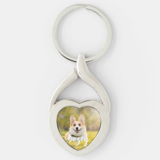 Personalisiertes Haustier Foto Keepake Hund Lover Schlüsselanhänger (Vorderseite)