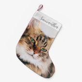 Personalisiertes Haustier Foto Kleiner Strumpf Weihnachtsstrumpf (Vorderansicht (hängend))