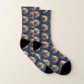 Personalisiertes Haustier Foto Weihnachten Geschen Socken (Paar)