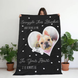 Personalisiertes Haustier-Gedenkfoto-Geschenk für Fleecedecke