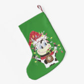 Personalisiertes Haustier grün Weihnachten Strumpf Kleiner Weihnachtsstrumpf (Rückseite (Hängend))