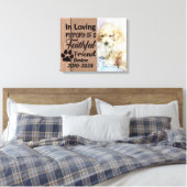Personalisiertes Haustier Leinwanddruck (Insitu (Schlafzimmer))
