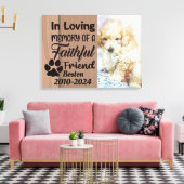 Personalisiertes Haustier Leinwanddruck (Insitu (Wohnzimmer))