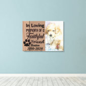 Personalisiertes Haustier Leinwanddruck (Insitu (Holzboden))