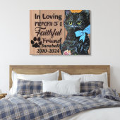 Personalisiertes Haustier Leinwanddruck (Insitu (Schlafzimmer))