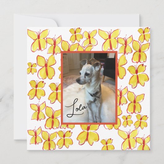 Personalisiertes Haustier Liebt Gerahmtes Foto Fla (Vorderseite)