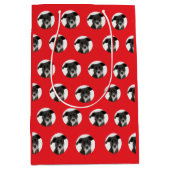Personalisiertes Haustier-Muster Mittlere Geschenktüte (Vorderseite)