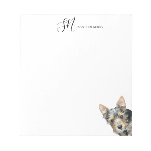 Personalisiertes Haustier Notizblock (Vorderseite)