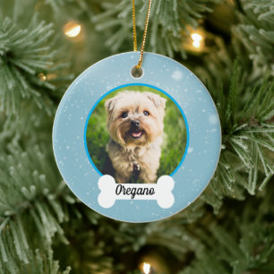 Personalisiertes Haustier-Ornament für Hunde Keramik Ornament